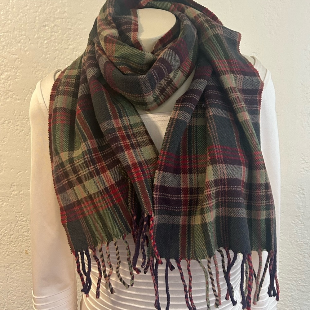 Polo by Ralph Lauren Multicolor Plaid cashmere wool Scarf